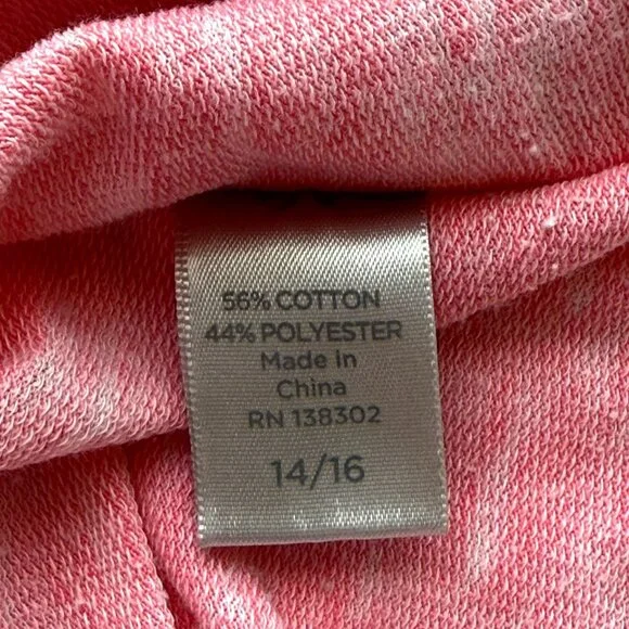 Avenue Pink Floral Embellished Short Sleeve Top Cotton Blend Womens Size 14/16 - Picture 7 of 7